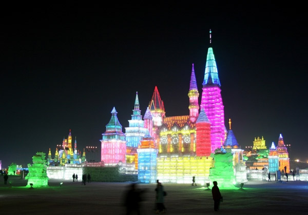 Icy Lantern Castle Harbin